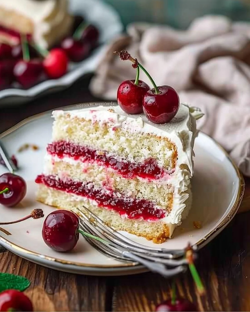 Fresh Cherry Cake