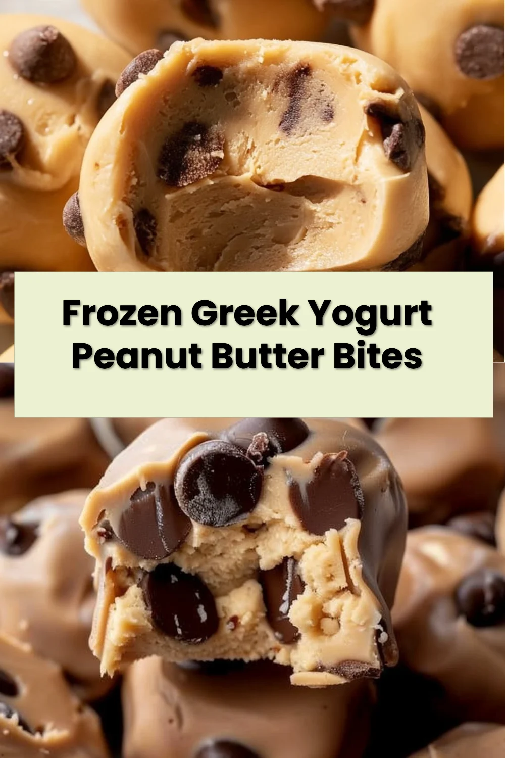 Frozen Greek Yogurt Peanut Butter Bites