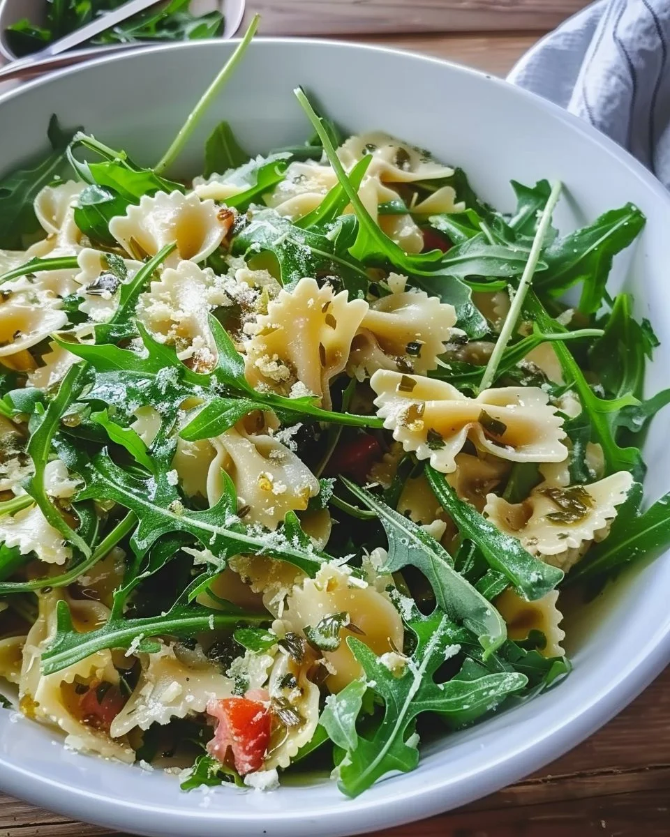 Lemon Arugula Pasta Salad Recipe
