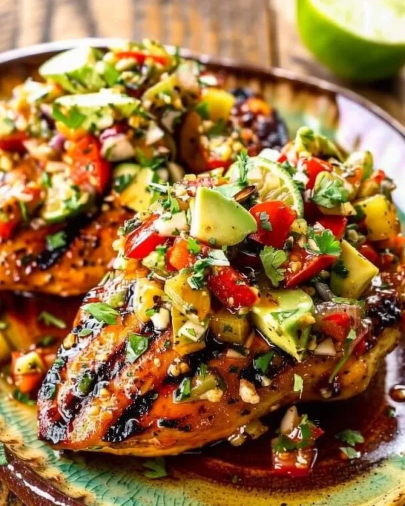 Juicy lime chicken served with fresh herbs at a festive gathering.