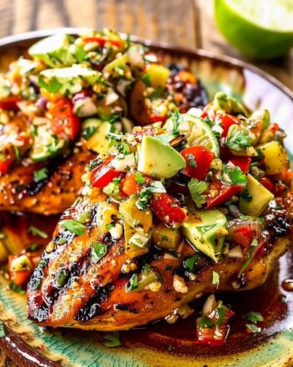 Juicy lime chicken served with fresh herbs at a festive gathering.