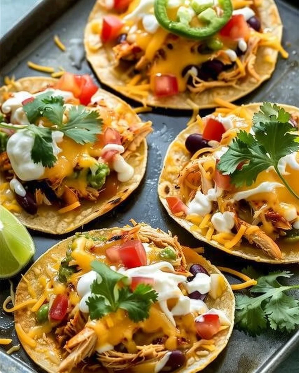 Mexican Rotisserie Chicken Tostadas