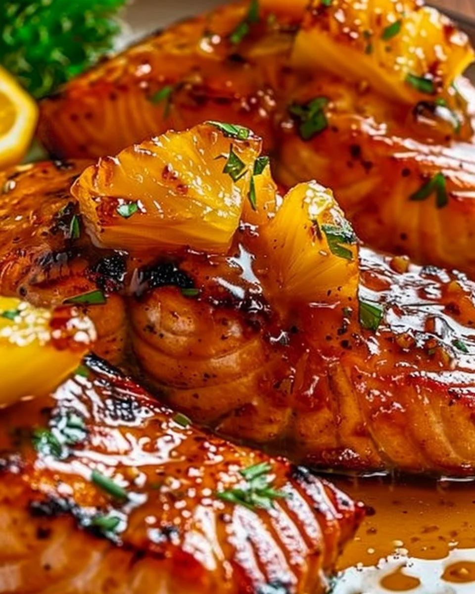 Pineapple Glazed Salmon
