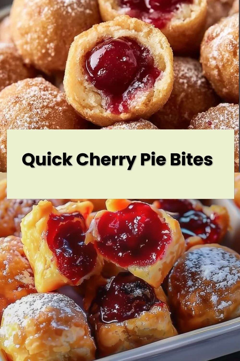 Quick Cherry Pie Bites