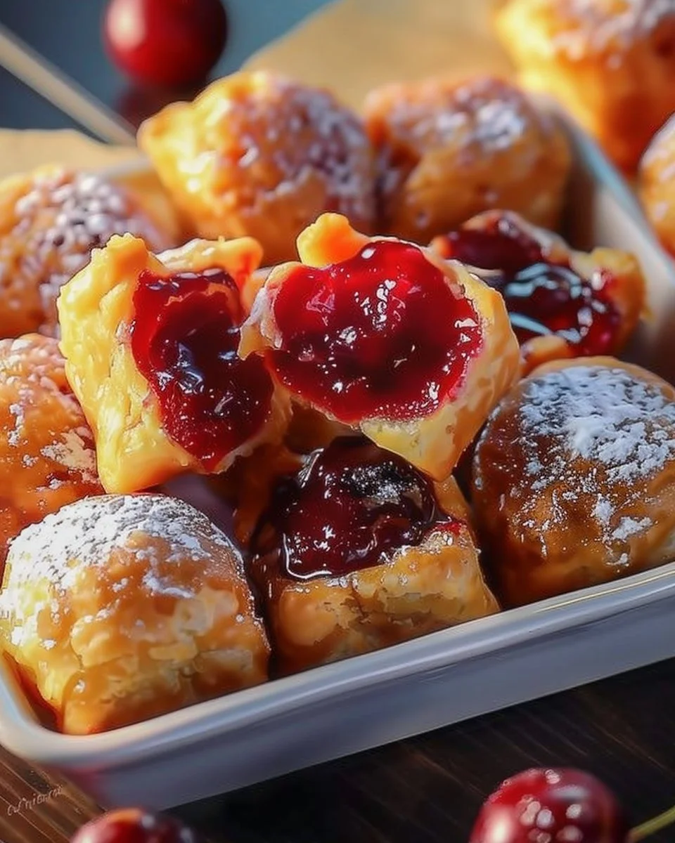 Quick Cherry Pie Bites