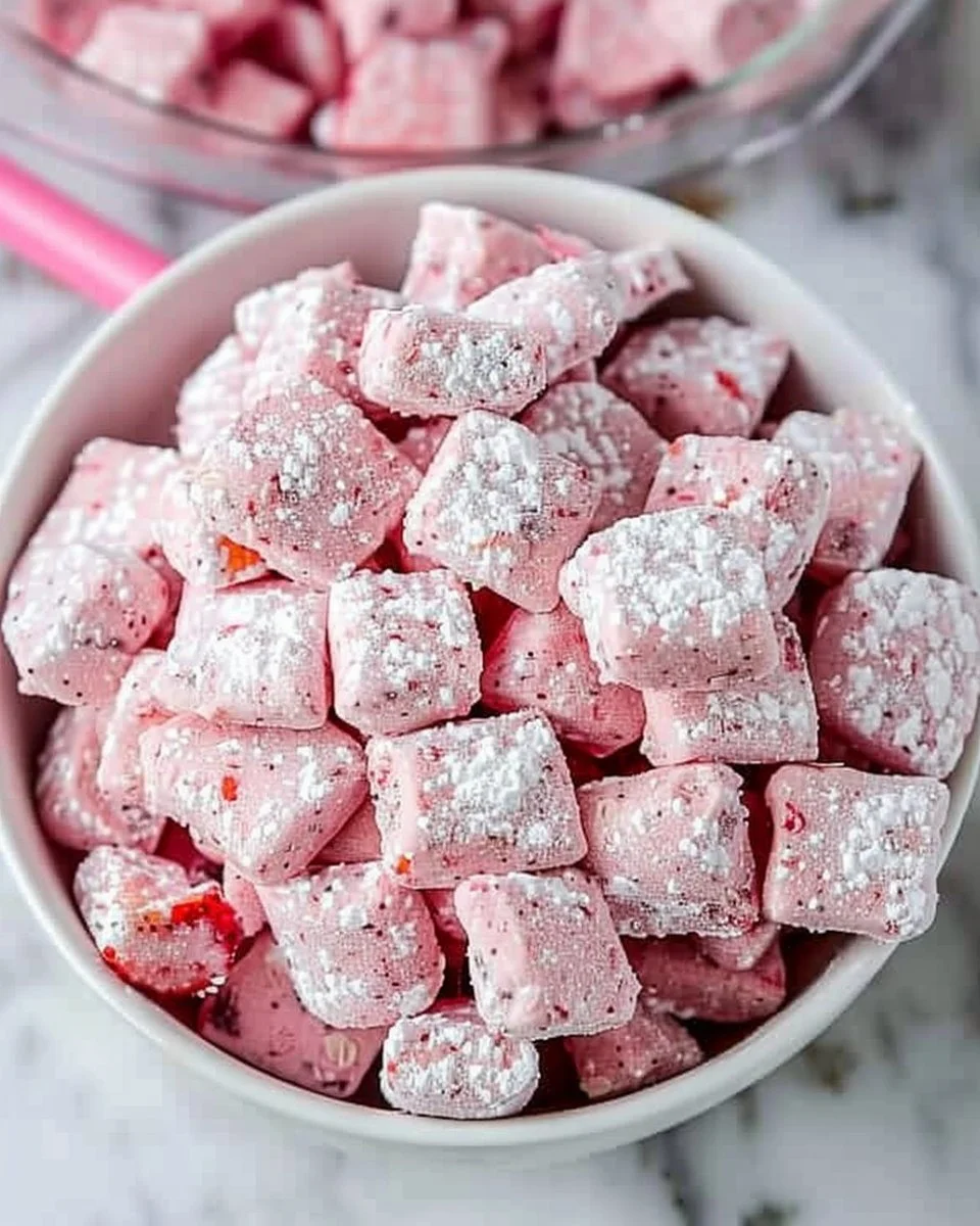Quick Strawberry Shortcake Puppy Chow