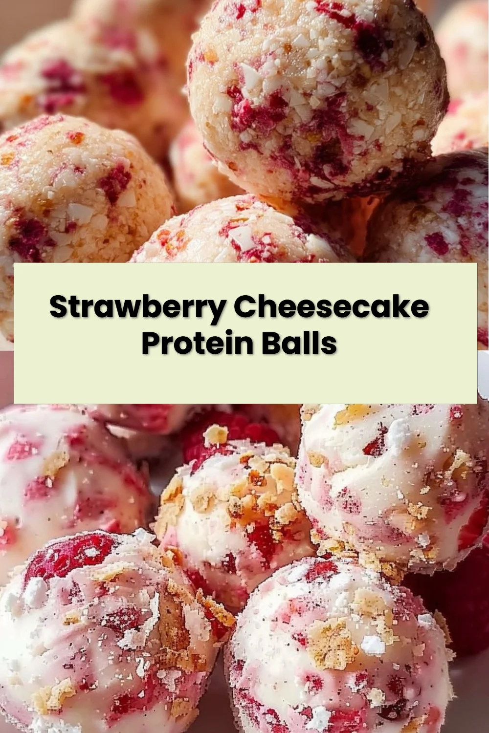 Strawberry Cheesecake Protein Balls