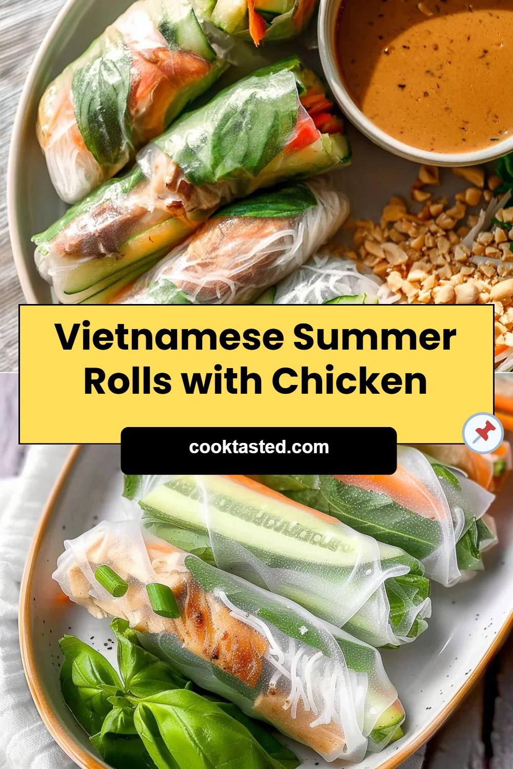 Vietnamese Summer Rolls with Chicken