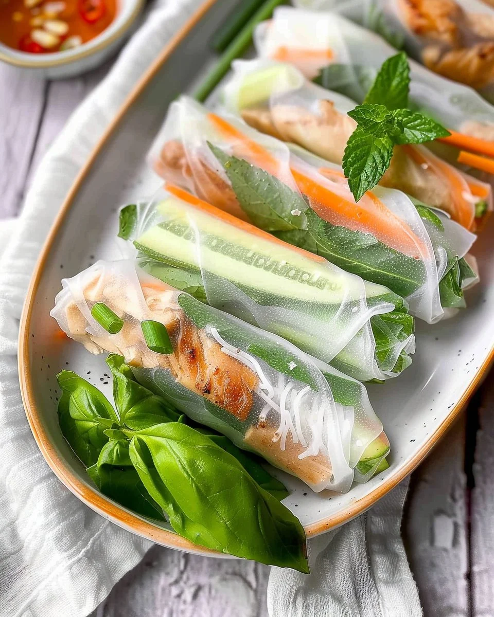 Vietnamese Summer Rolls with Chicken