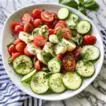 Cucumber Caprese Salad Recipe for Parties