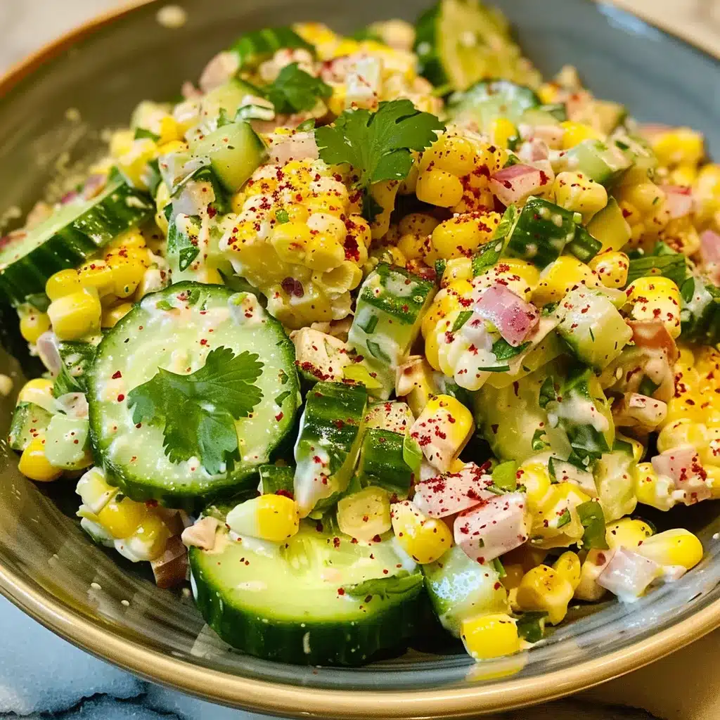 Street Corn Cucumber Salad for BBQ