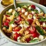 Caprese Pasta Salad Recipe for Summer Cookouts