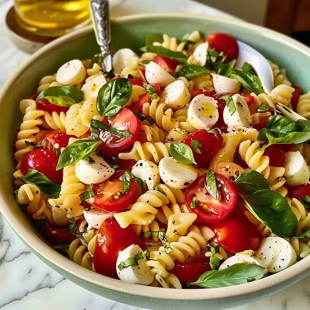 Caprese Pasta Salad Recipe for Summer Cookouts