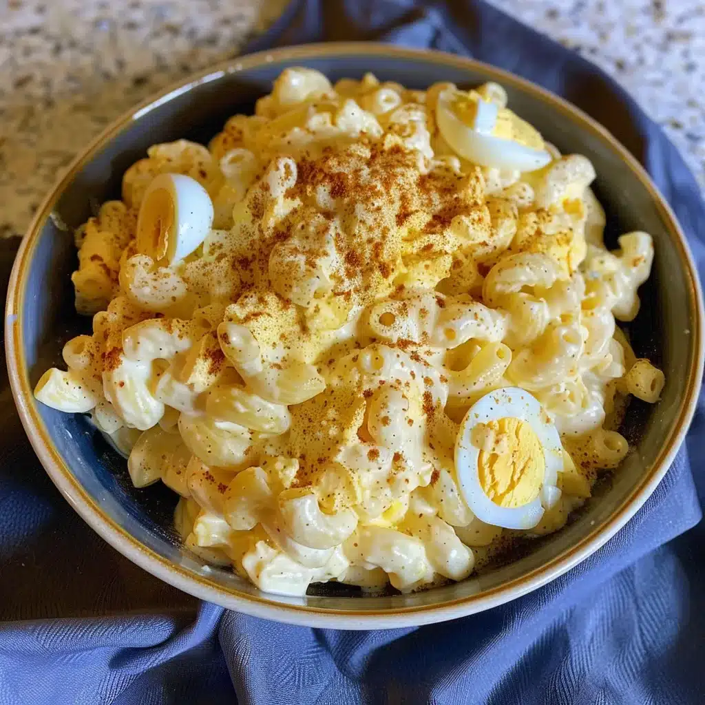 Creamy Deviled Egg Macaroni Salad Recipe