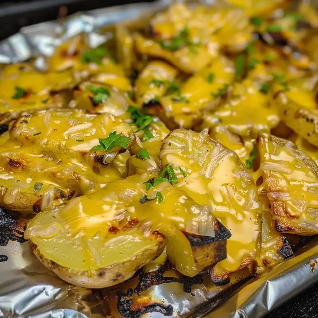 Grilled Cheesy Garlic Potatoes Recipe: Sides For Grilled Food